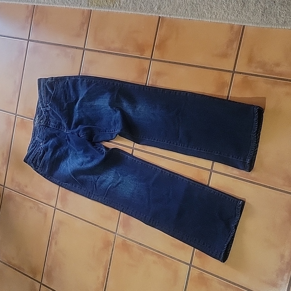 Lucky Brand Denim Dark wash Stright leg wide leg office casual